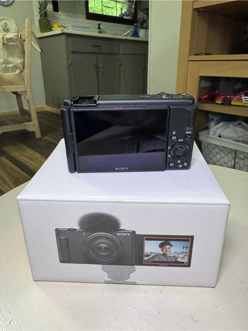 Sony Vlogging Black Compact Digital Camera with Flip Screen